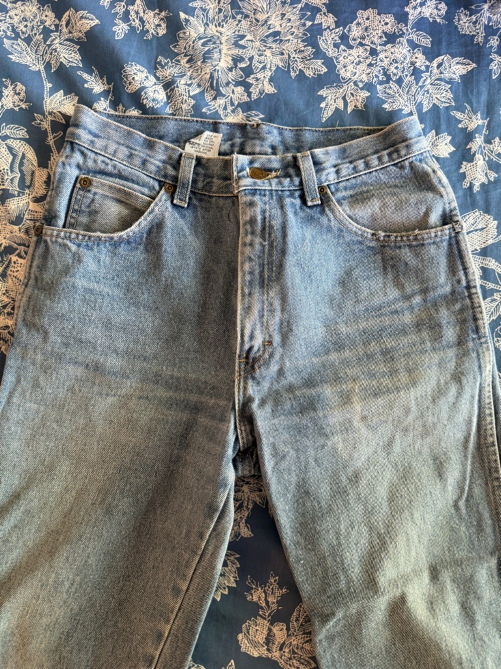 Calvin Klein Light Blue Denim Jeans with Branded Button - Picture 2 of 9